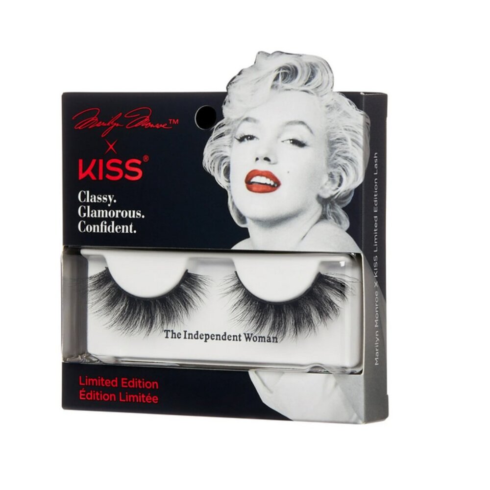 KISS x Marilyn Monroe The Independent Woman False Eyelashes - Black